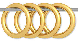 Jump rings on wire